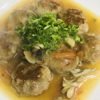 節約‼︎もやし入り肉団子中華あんかけ